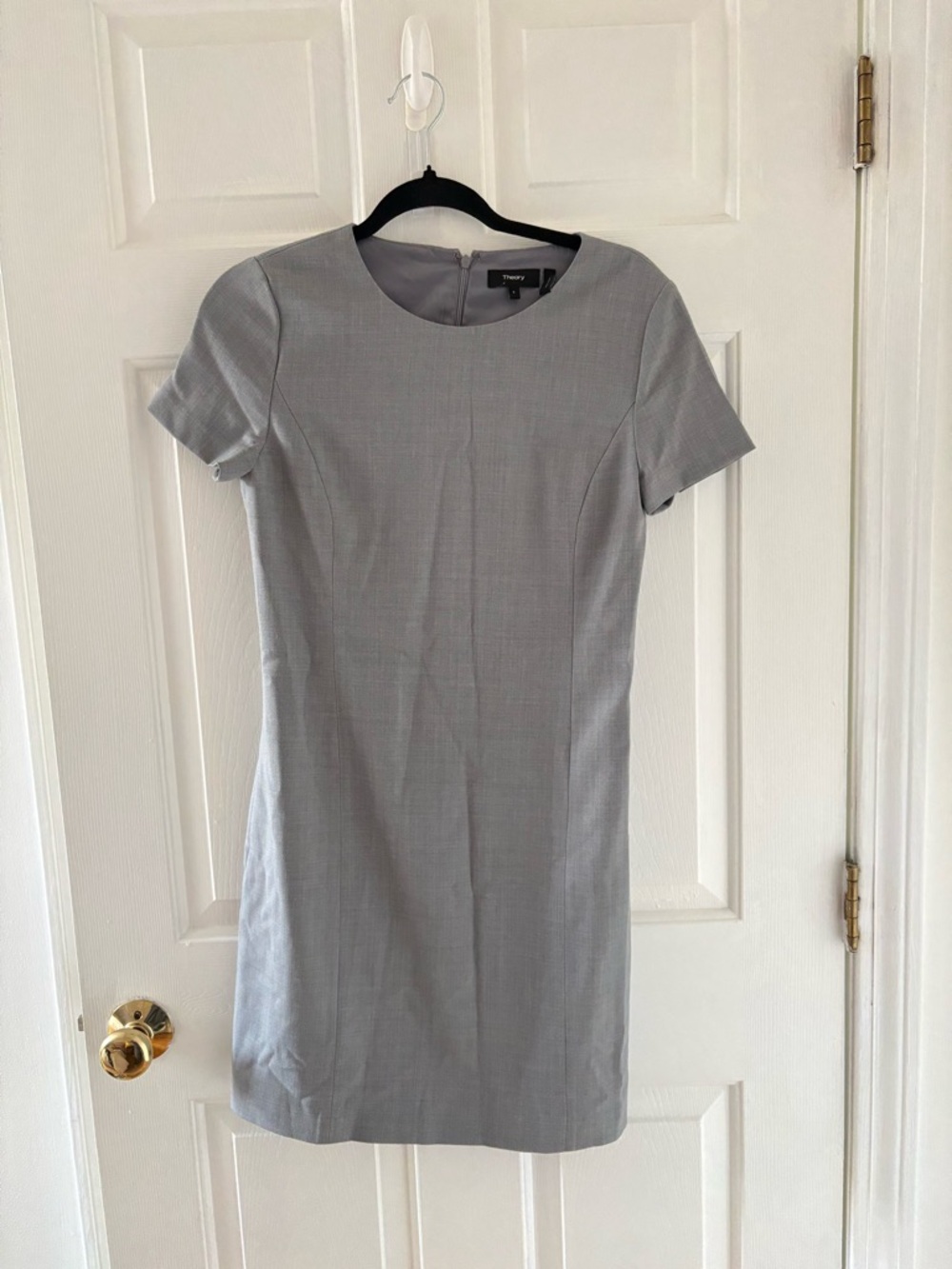 Theory Gray Sheath Dress size 6